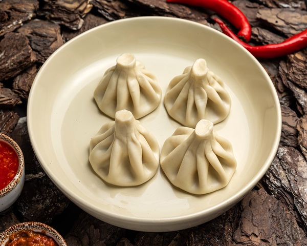 Хінкалі асорті: свинина, телятина.  4 шт