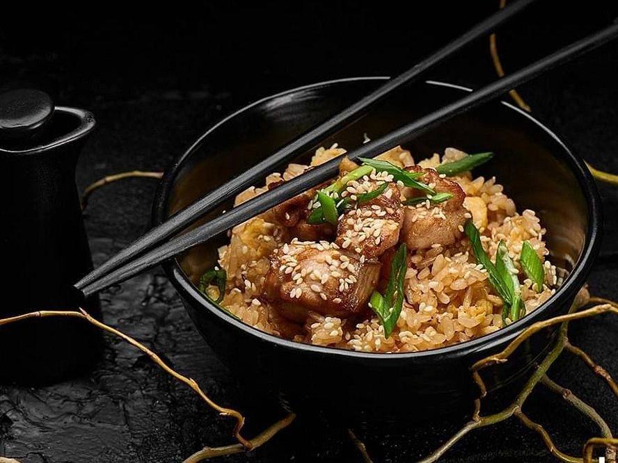 Рис смажений з куркою