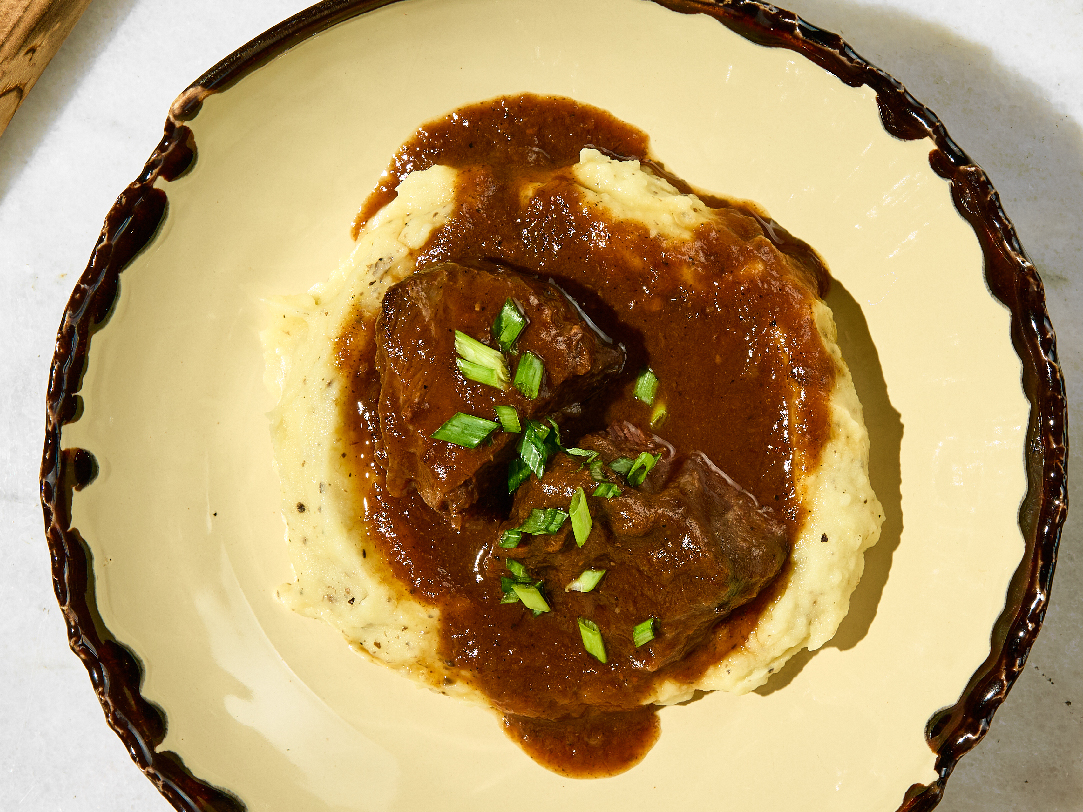 Телячі щічки з трюфельним пюре