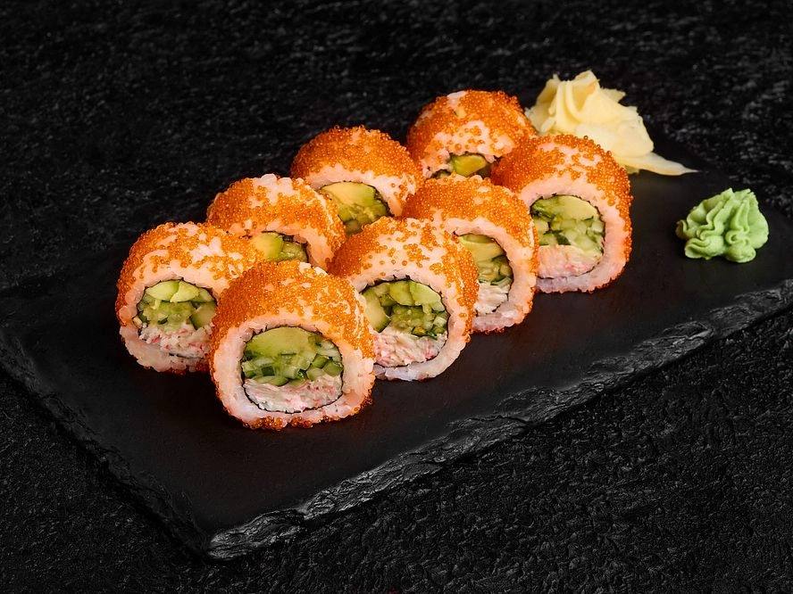 Каліфорнія зі сніжним крабом в ікрі