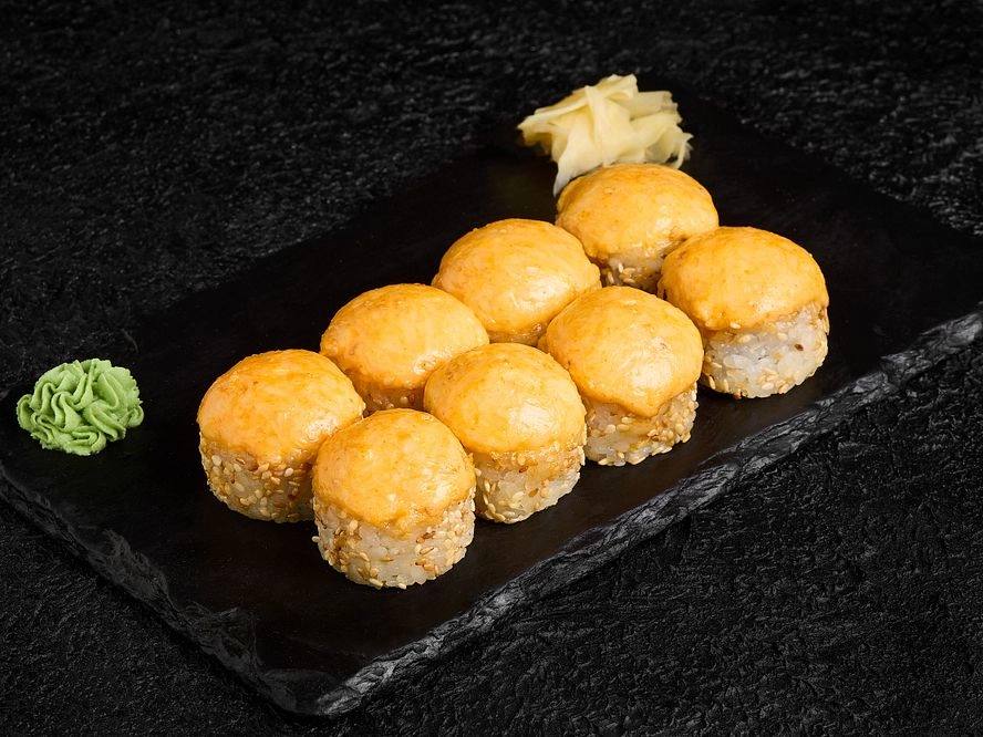 Запечений рол з лососем